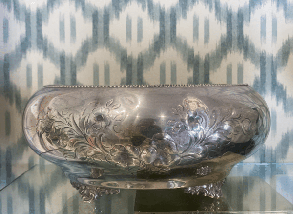 Vintage Silverplate Flower Bowl