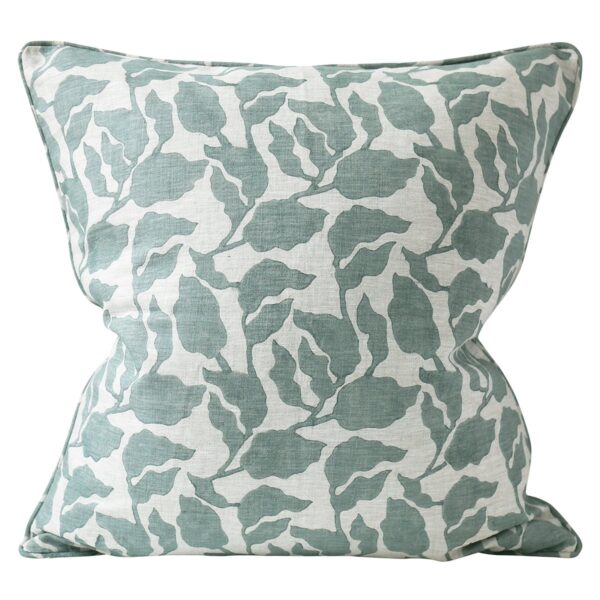 Flores Celadon Pillow