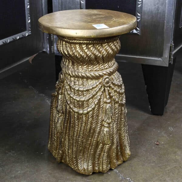 Gold Tassel Side Table