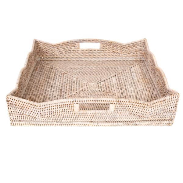 Scallop Ottoman Tray