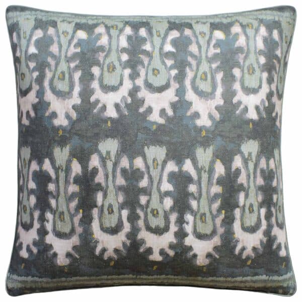 Batik Tribal Pillow, Hunter Jade