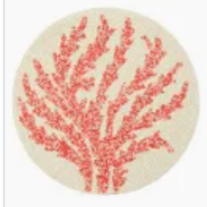 Alana Coral Beaded Placemats, Set of 4