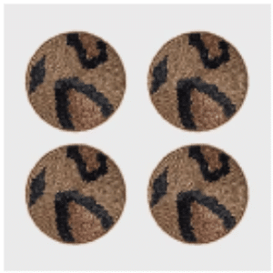 Animal Print Coasters, Set of 4
